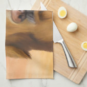 Golden Retriever Dog Water Color Art Oil Painting Theedoek (Quarter Fold)