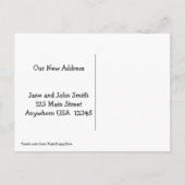 Golden Retriever Dog We hebben Verandering van adr Aankondigingskaart (Achterkant)