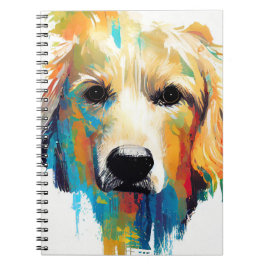 Golden Retriever Dog Wild Natuur Dierenschilderij Notitieboek