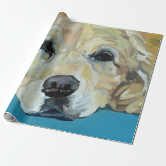 Golden Retriever Dog Wrapping Paper Cadeaupapier