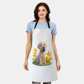 Golden Retriever Doggo Leuke Digitale Chibi Schort (Gedragen)
