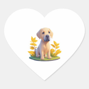 Golden Retriever Doggo T Shirt Schattigee Digitale Hart Sticker