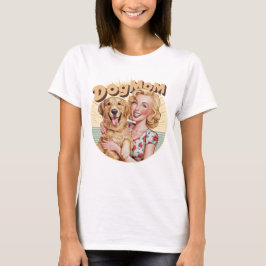 Golden Retriever Dogmom T-shirt doglover retro