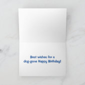 Golden Retriever Dogone Verjaardag Kaart (Binnen)