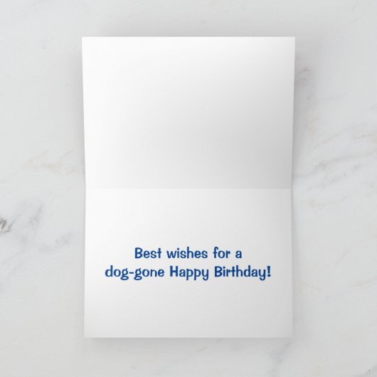 Golden Retriever Dogone Verjaardag Kaart (Binnen)