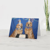 Golden Retriever Dogone Verjaardag Kaart (Voorkant)