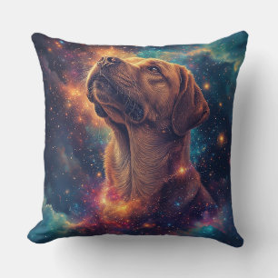 Golden Retriever door Whimsical Cosmos Kussen