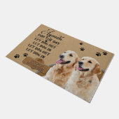 Golden Retriever Doormat, Golden Retriever Lover Deurmat (Schuin)