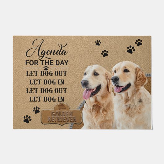 Golden Retriever Doormat, Golden Retriever Lover Deurmat (Voorkant)