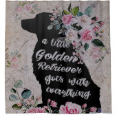 Golden Retriever Douchegordijn (Voorkant)