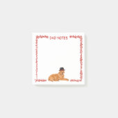Golden Retriever draagt zwart Pet Post-it® Notes (Voorkant)
