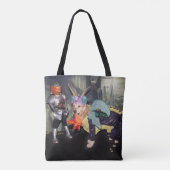 Golden Retriever Dragons vecht tegen een Knight Tote Bag (Achterkant)