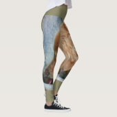 Golden Retriever drink van buiten fontein Leggings (Rechts)