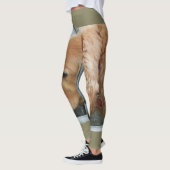 Golden Retriever drink van buiten fontein Leggings (Links)