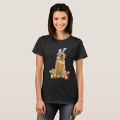 Golden Retriever Easter Day Bunny Eggs Easter Cost T-shirt (Voorkant volledig)
