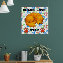 Golden Retriever, een citaat Poster