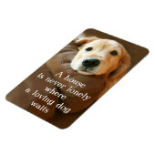 Golden Retriever Een huis is nooit meer een eenzam Magneet (Linkerzijde)