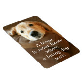 Golden Retriever Een huis is nooit meer een eenzam Magneet (Rechterzijde)