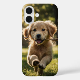 golden retriever-effect iPhone 16 hoesje
