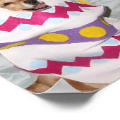 Golden Retriever Eggstramal Easter Bunny Poster (Hoek)