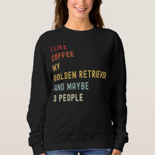 Golden Retriever eigenaar van Retro Dog en koffie Trui