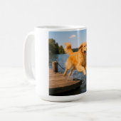 Golden Retriever Elegant Coffee Mok (Voorkant links)