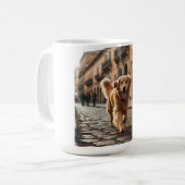 Golden Retriever Elegant Coffee Mug Koffiemok (Voorkant links)