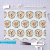 Golden Retriever Elegant Hondenkerst Tissuepapier (Craft)