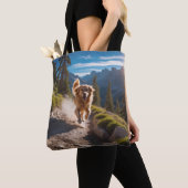Golden Retriever Elegant Schouder Canvas tas (Dichtbij)