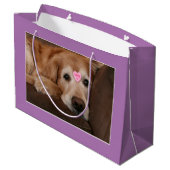 Golden Retriever Elke Occasion Love U Large Cadeautasje (Achterkant Gekanteld)