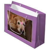 Golden Retriever Elke Occasion Love U Large Cadeautasje (Voorkant Gekanteld)