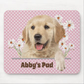 Golden Retriever en Daisies Muismat (Voorkant)