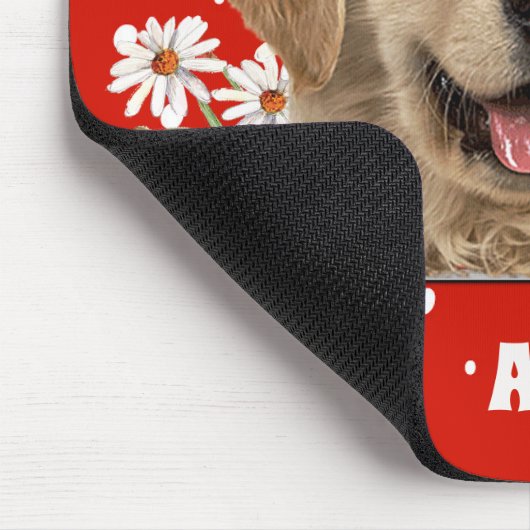 Golden Retriever en Daisies Muismat (Hoek)