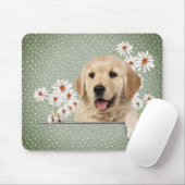 Golden Retriever en Daisies Muismat (Met muis)