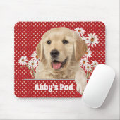 Golden Retriever en Daisies Muismat (Met muis)