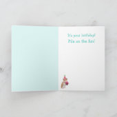 Golden Retriever en Friend Cute Birthday Kaart (Binnen)