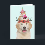 Golden Retriever en Friend Cute Birthday Kaart<br><div class="desc">Stuur een leuke verjaardagsgroet met deze gelukkige gouden en schattige kleine vriend! Pas de berichten aan de binnenkant aan en geniet van plezier. Bedankt om te zoeken! Gelicentieerde afbeeldingen en afbeeldingen. Afbeeldingen voor het publieke domein.</div>