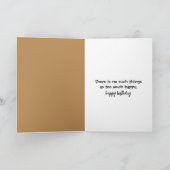 Golden Retriever en Ginger kat verjaardag Kaart (Binnen)