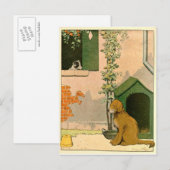 Golden Retriever en Jack Russell Terrier Briefkaart (Voorkant / Achterkant)