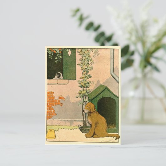 Golden Retriever en Jack Russell Terrier Briefkaart (Staand voorkant)