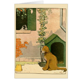 Golden Retriever en Jack Russell Terrier Note Card