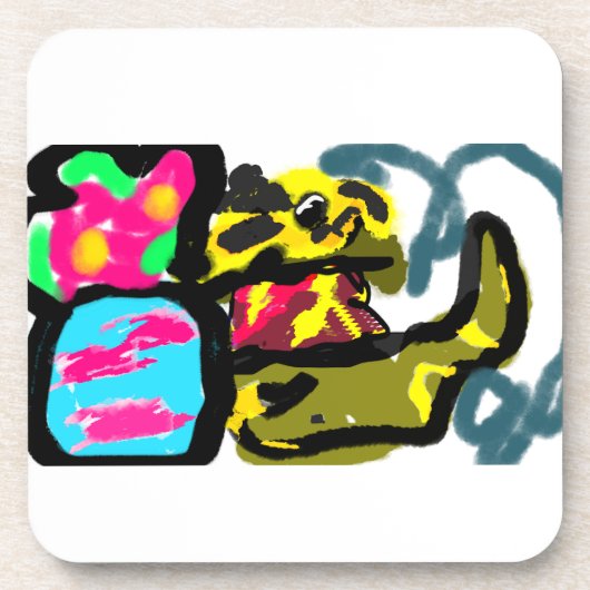 Golden Retriever en lente Bier Onderzetter (Voorkant)