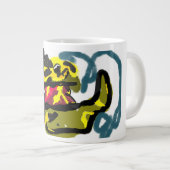 Golden Retriever en lente Grote Koffiekop (Voorkant rechts)