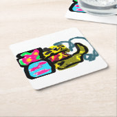 Golden Retriever en lente Kartonnen Onderzetters (Schuin)