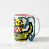 Golden Retriever en lente Tweekleurige Koffiemok (Voorkant rechts)