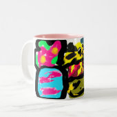 Golden Retriever en lente Tweekleurige Koffiemok (Voorkant links)