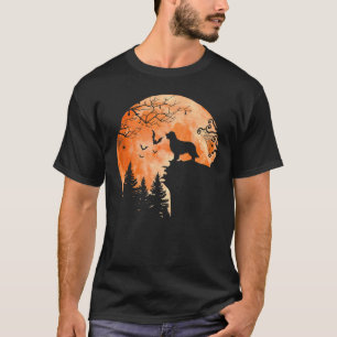 Golden Retriever en Maan Silhouet Hond Liefhebber T-shirt