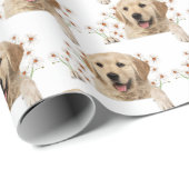 Golden Retriever en madeliefjes Cadeaupapier (Rol Hoek)