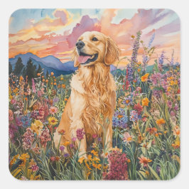 Golden Retriever - Envelop Stickers