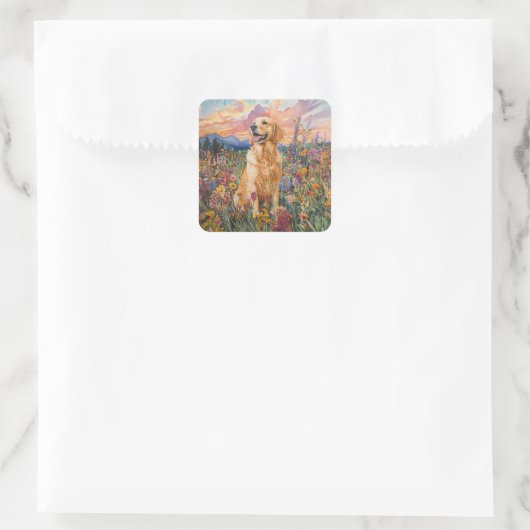 Golden Retriever - Envelop Stickers (Tas)